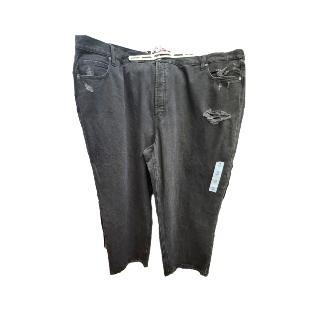 Old Navy NWT Black slouchy straight jean